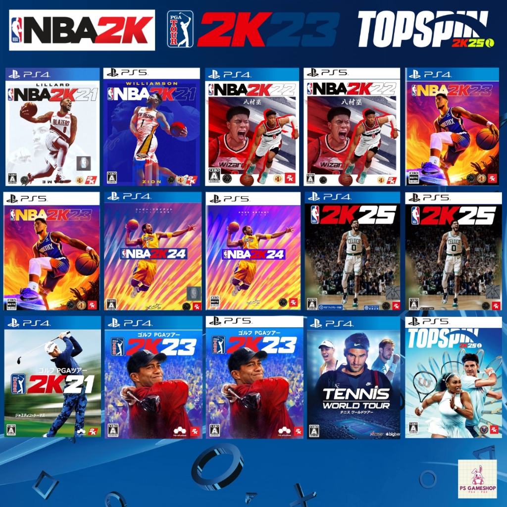 PS4,5 Game : แผ่นแท้📀 PS4,5 NBA 2K22 | NBA 2K23 | NBA2K24 | NBA2K25 | TENNIS | PGA 21
