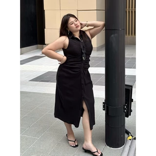 Felt.bkk Lisbon Dress Plus Size เดรสดีเทลจับจีบ พลัสไซส์ พร้อมส่ง