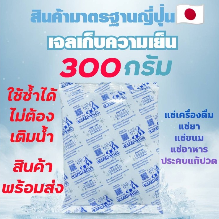 เจลเก็บความเย็น 300กรัม Ice Packแช่อาหาร แช่ของสด แช่น้ำนม เก็บรักษาอุณหภูมิ เก็บความเย็น