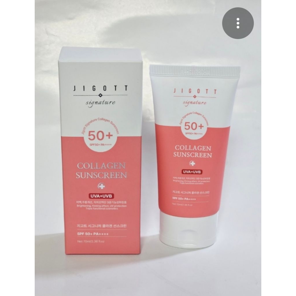 😎🏖️🌞JIGOTT COLLAGEN SUN🩷🩷 #SPF50+++ มาแบบหลอด70ml.#แท้#ส่งไวไม่มีวันหยุดจ้า