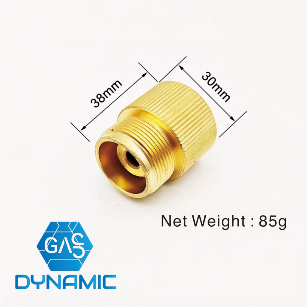 GAS Dynamic อะแดปเตอร์ CGA600 เป็น 7/16"-28UNF สำหรับเป่าลมเชื่อม MAPP แก๊สโพรเพน