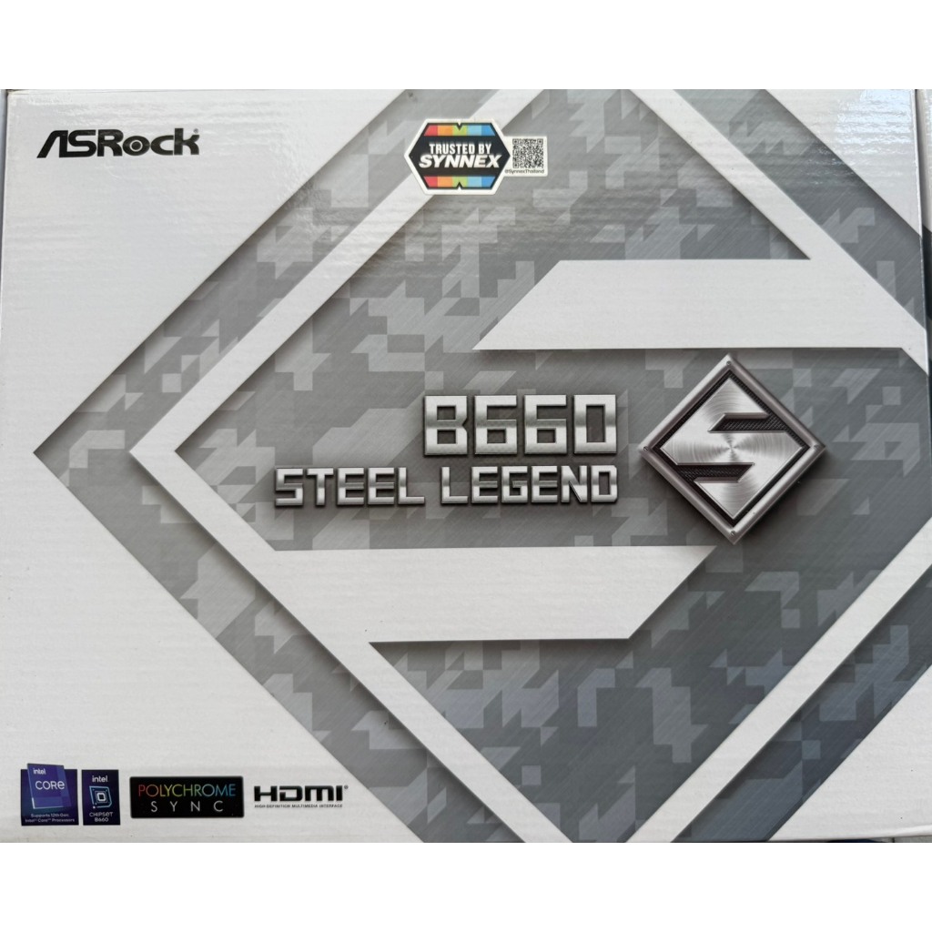 MAINBOARD (เมนบอร์ด) ASROCK B660 STEEL LEGEND (DDR4) (SOCKET LGA 1700) (ATX) มือสอง