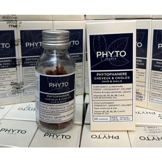พร้อมส่ง แพคเกจใหม่ PHYTO Paris Phytophanere 120 แคปซูล (ทานได้นาน 2 เดือน) วิตามินบำรุงผมและเล็บ