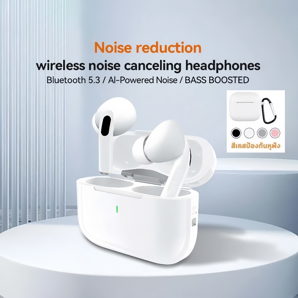 wavancky หูฟังไร้สาย J206 หูฟัง Bluetooth หูฟังบลูทูธ 5.3 พร้อมไมโครโฟนในตัว เสียงดี ลดเสียงรบกวน