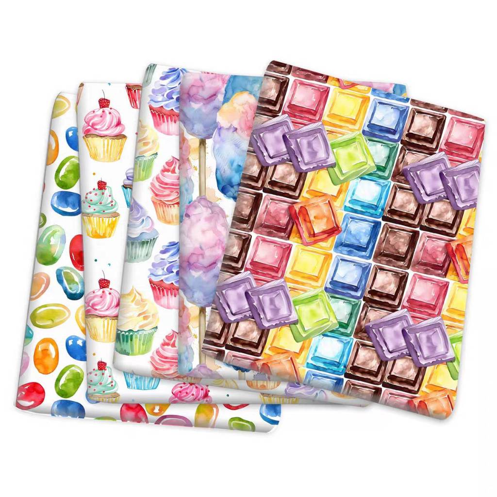 Preorder-ผ้าโพลีผสมคอตตอน พิมพ์ระบบDigital หน้ากว้าง145ซม.(57นิ้ว) Polyester 65%, Cotton 35%