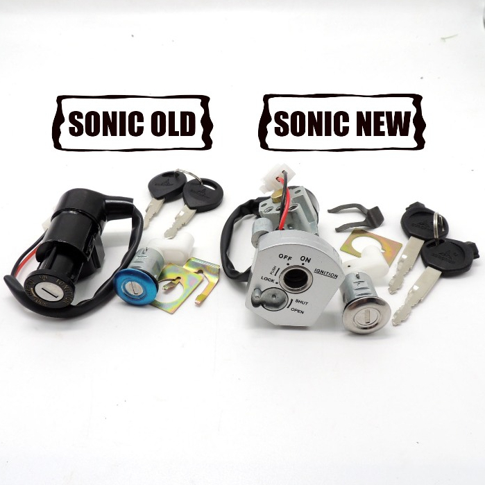 M-SEKI สวิทกุญแจชุดใหญ่ SONIC-2004 สวิทกุญแจ SONIC ใหม่, สวิตช์กุญแจ+ล็อคเบาะ โซนิค 2004 (รับประกัน 3 เดือน)