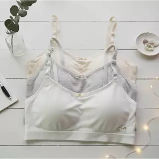 [Y D]🔥พร้อมส่ง🔥เสื้อชัั้นในเด็กโต เด็กอวบ แบบสวม ฟองน้ำเย็บติด ด้านหลังตาข่าย สายเดี่ยว ปรับระดับได้ #6761