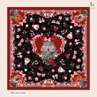 Kiss me doll ผ้าพันคอ ผ้าคลุมไหล่ Classic ลาย Rose แมวเหมียว…