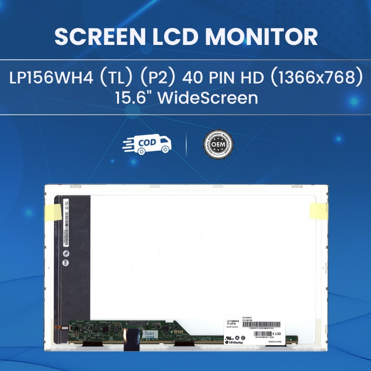 LP156WH4 (TL) (P2) 40 PIN HD (1366x768) 15.6" WideScreen