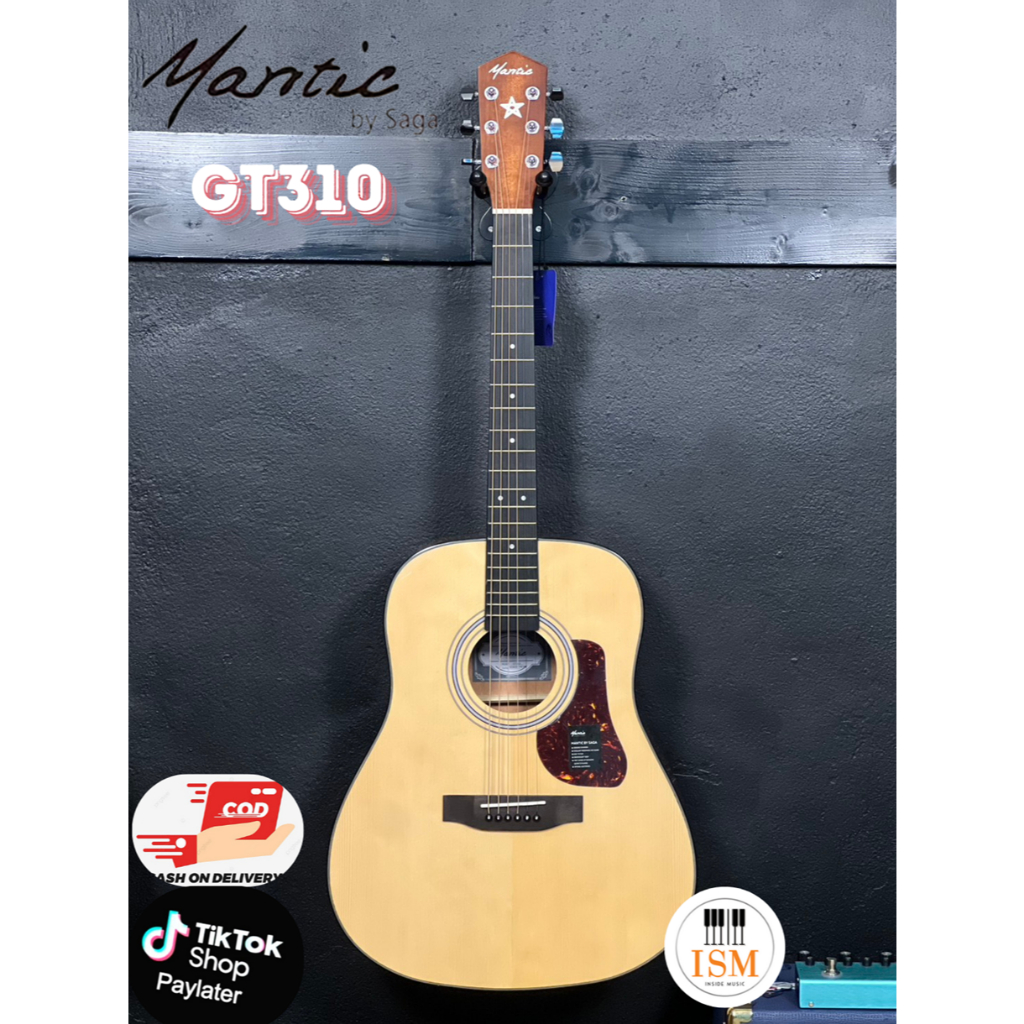 Mantic GT310 กีต้าร์โปร่ง 41" Acoustic Guitar 41" พร้อมอุปกรณ์