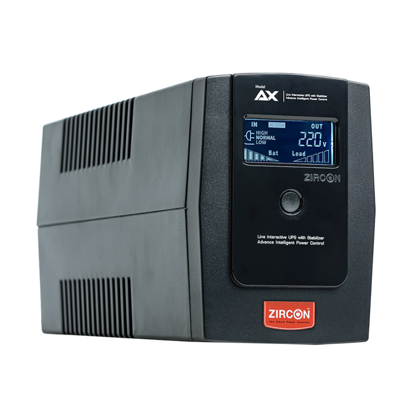 ZIRCON UPS AX-1000VA/550W เครื่องสำรองไฟ ป้องกันไฟกระชาก