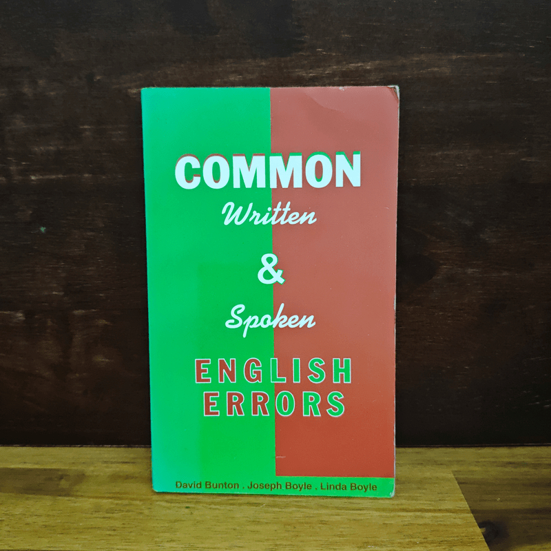 Common Written & Spoken English Errors 🏷️1119784