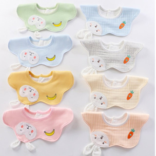 BrananaPlus ผ้ากันเปื้อนผ้าคอตตอนพิมพ์ลาย คอบัว BIBCIR3D