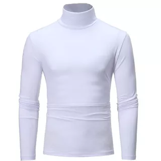 สินค้าพร้อมส่ง เสื้อยืดแขนยาว คอเต่า แบบสวมหัว ทรงหลวม สไตล์เกาหลี แฟชั่นสําหรับผู้ชาย