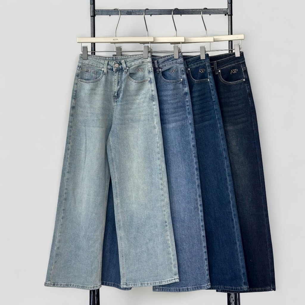 Atipashop - HAYLIE STRAIGHT JEANS กางเกงยีนส์ขายาว ทรงกระบอกกลาง มีหลายสี