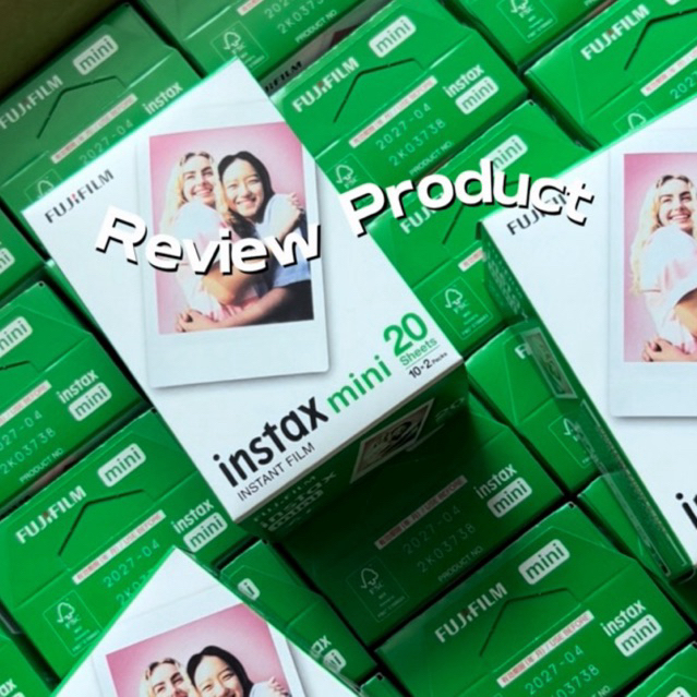 ฟิล์ม Instax mini film ฟิล์มกล้องโพลารอยด์ 20 ใบ (หมดอายุ 07-2027)