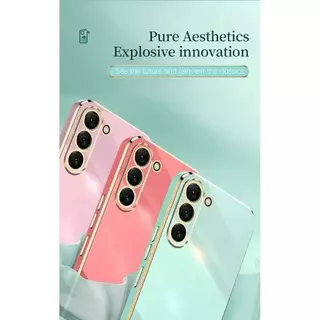 เคสสีพื้น สำหรับ Samsung A27 A07 A17 A06 A16 A56 A36 A26 S24FE S25FE A55 A35 A25 A15 A05 A05S A54 A35 A24 A14 A04Sขอบเงา