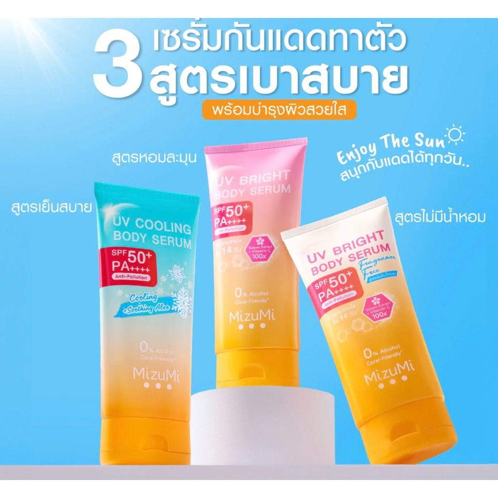 โลชั่นกันแดดเนื้อเซรั่ม Mizumi