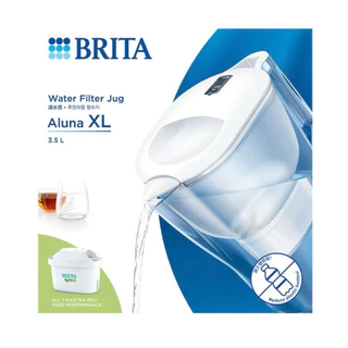 ⁠[ของแท้ 100%] BRITA เหยือกกรองน้ำ รุ่น Aluna XL ขนาด 3.5 ลิตร (แถมฟรีไส้กรอง MAXTRA PRO 1 ชิ้น) เครื่องกรองน้ำพกพา