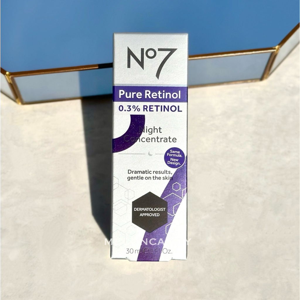 ฉลากไทย🔥แท้💯% No7 Pure Retinol 0.3% Retinol Night Concentrate Serum 30 ML นัมเบอร์เซเว่น เรตินอล 0.3