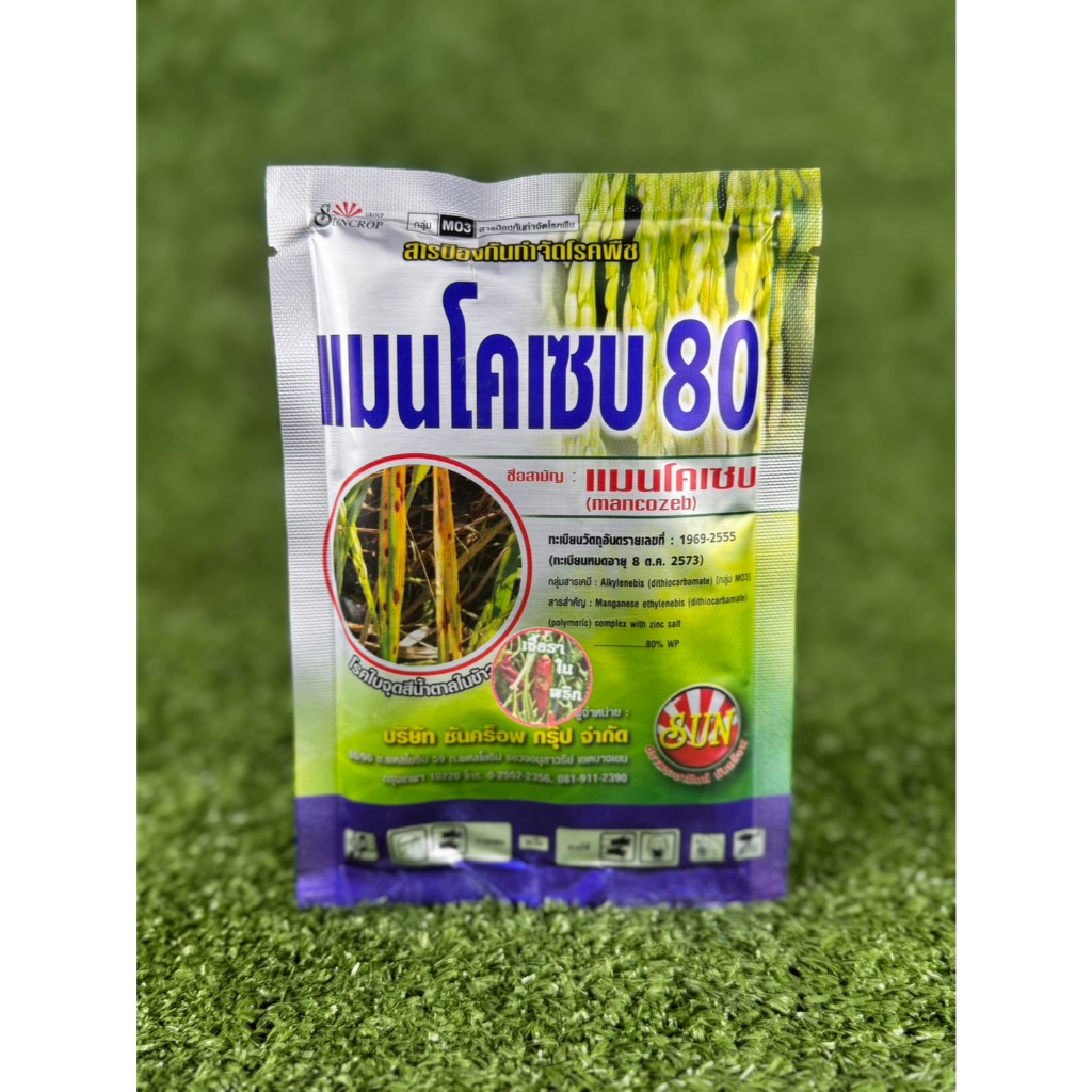 แมนโคเซบ 80% ป้องกันโรคราสนิม, โรคใบจุด, โรคราน้ำค้าง