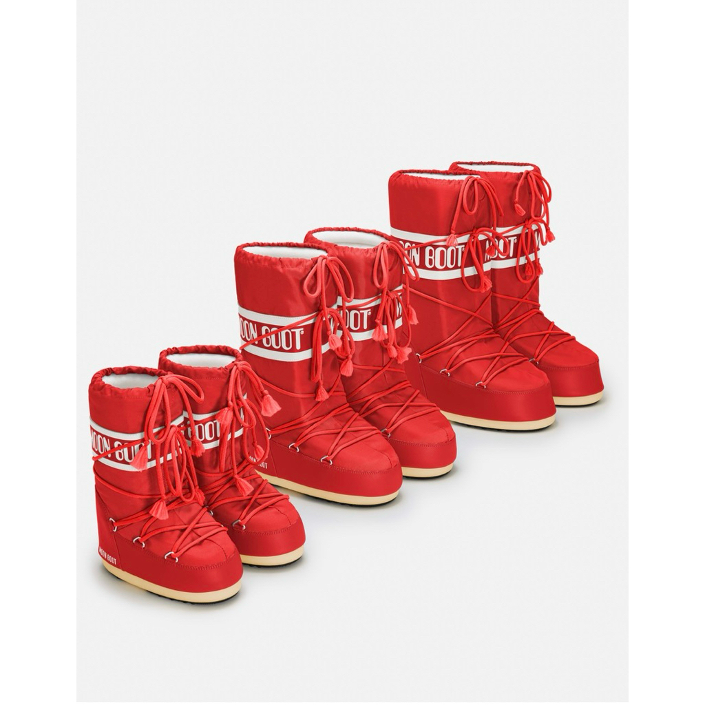 พร้อมส่ง Moon Boot ของแท้ สีแดง ข้อยาว