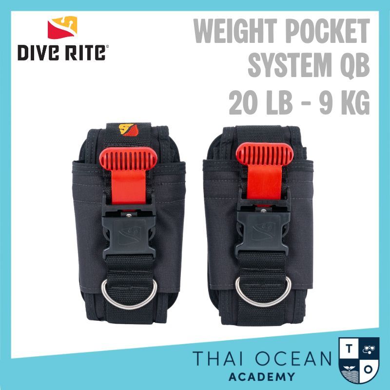 Dive Rite Weight Pocket System QB- 20 LB - 9 kg