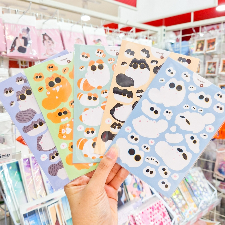 Sticker สติกเกอร์ A6 รวมพลแงวอู้กหลากสี! [Manycho']