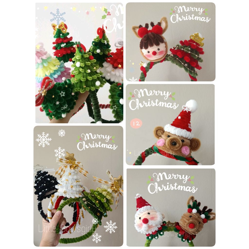 พร้อมส่ง ที่คาดผมเทศกาลคริสต์มาส สงกรานต์ กิ๊บขันสรงน้ำพระอะลูมิเนียม กิ๊บขันดอกไม้ คาดผมตรุษจีน ลอยกระทง