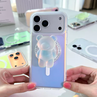 [i17] พร้อมส่ง T11S83 เคสโฮโลแกรมแม่เหล็กด้าน Matte Hologram🪞[แค่เคส] เคสชาร์จไร้สาย ผิวด้าน เคสไอโฟน for 12-17Promax