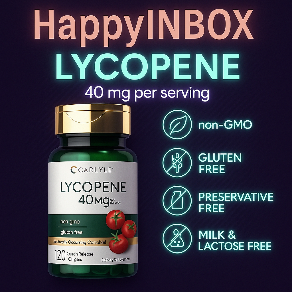 Carlyle Lycopene 40mg Non-GMO | Gluten-Free | 120 Quick Release Softgels