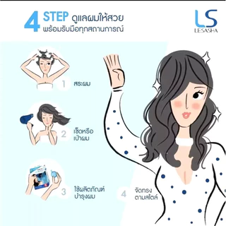 [แพ็คคู่] Lesasha Hair Vitamin Seaweed 20 Cap เซรั่มบำรุงผม สูตรสาหร่าย เหมาะสำหรับผมเสีย วิตามิน เลอซาช่า LS1549