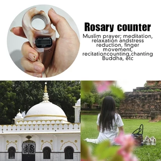 Tasbih Digital สวดมนต์ สำหรับมุสลิม เครื่องนับดิจิตอล สไตล์ลูกประคำ เปลี่ยนถ่านได้
