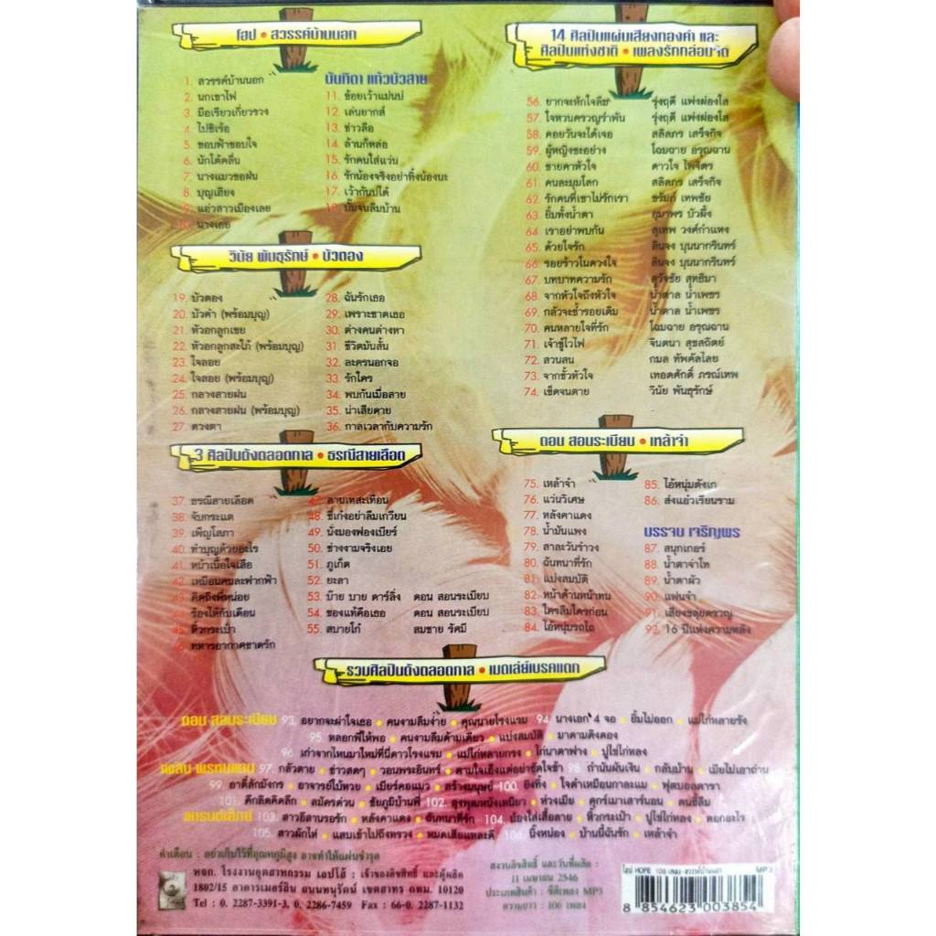 MP3 รวมเพลงเพื่อชีวิต