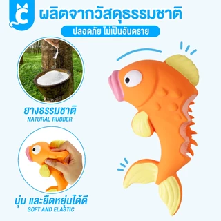 [ส่งฟรี🇹🇭] CleverPet ของเล่นสุนัข บีบมีเสียง ปลา ของเล่นหมา เหนียวและทน Latex Fish Dog Toy