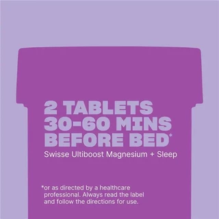 Swisse Ultiboost Magnesium + Sleep 120 Tablets แมกนีเซียมช่วยการนอนหลับ ลดการนอนหลับไม่สนิท