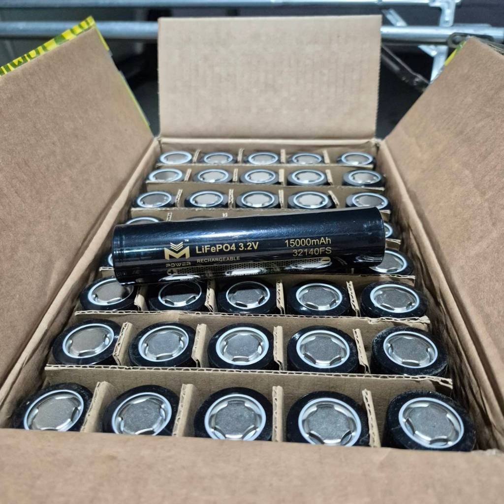 แบตเตอรี่ลิเธียม ฟอสเฟต LiFePO4 32140 M POWER 15000mAh เซลล์แท้ คุณภาพสูง ใช้งานทน ชาร์จเร็ว ปลอดภัย