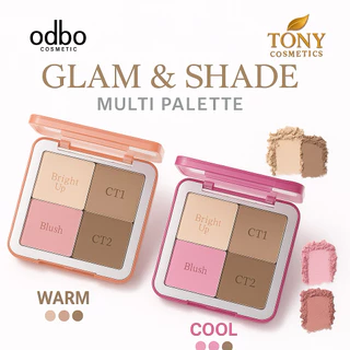 ODBO GLAM & SHADE MULTI PALETTE โอดีบีโอ แกลม แอนด์ เฉด มัลติพาเลตติดแกลม OD1331
