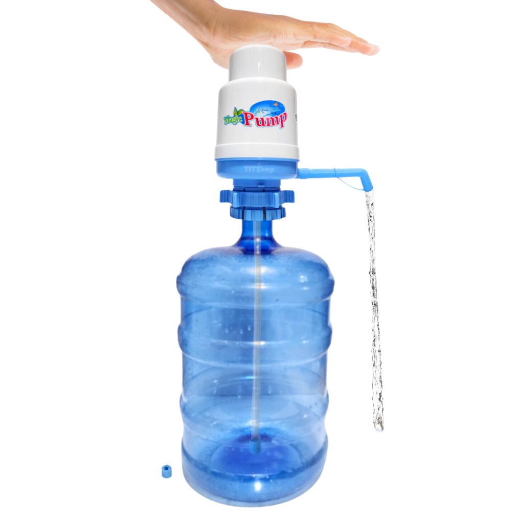 Elegance Magic Pump รุ่น EG4459 ปั๊มน้ำถัง พกพาได้แบบมือกด ใช้ได้กับถังน้ำดื่มทั่วไป (สีฟ้า)