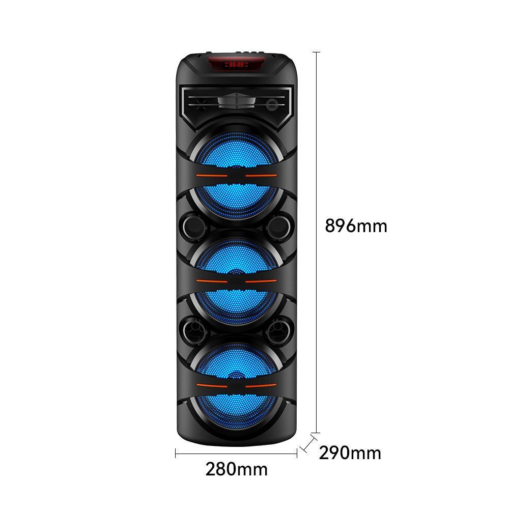 MUSING 9นิ้ว ลำโพงบลูทูธ 3 ลำโพง 26000mah 5000W ไฟLED USB Bluetooth5.0(แถมฟรี ไมโครโฟน+รีโมท+สายชาร์จ)GZ-331 ราคา ถูกที่สุด ดีลบีเคเค แกลเลอรีภาพที่ 8