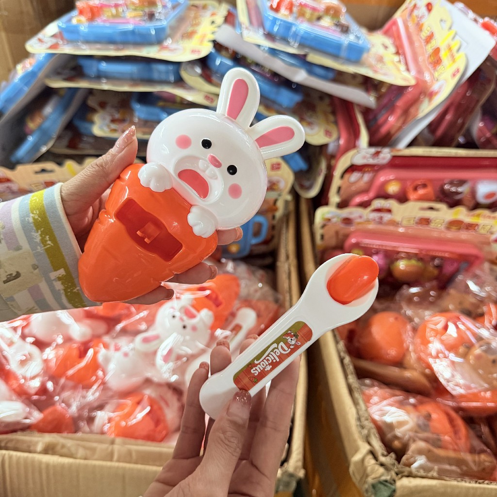 🐰ของเล่นป้อนอาหารลายกระต่าย ป้อนง่าย ตัวใหญ่ ของขวัญวันเกิด ของเล่นสำหรับเด็กผู้หญิงผู้ช่าย ของเล่นน่ารัก เสริมพัฒนาการ🐰 - รูปที่ 7