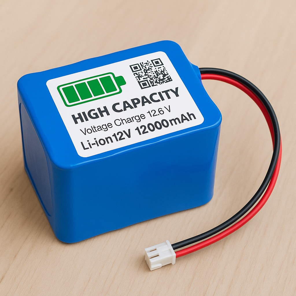 แบตเตอรี่แพ็ค 12V 12000mAh 18650 แพ็ค Battery Pack สำหรับกล้องวงจรปิด ไฟฉาย และงาน DIY (3S4P ลิเธียม