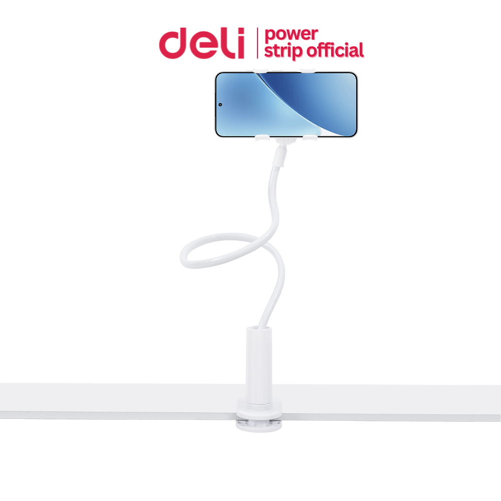 Deli ขาตั้งโทรศัทพ์ ที่หนีบโทรศัพท์ ที่จับโทรศัพท์ ยึดแน่น หมุนได้ 360องศา ปรับระดับได้ Phone stand