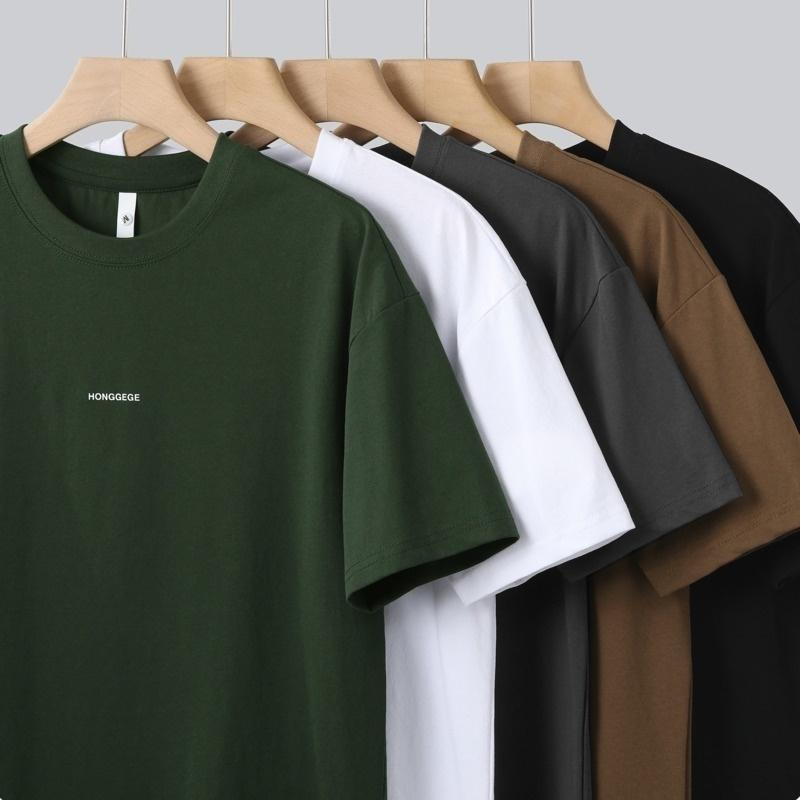 เสื้อยืดผ้าฝ้าย สำหรับผู้ชาย ใส่หน้าร้อน ใส่สบาย คอกลม สไตล์ลำลอง แขนสั้น เสื้อยืด unisex