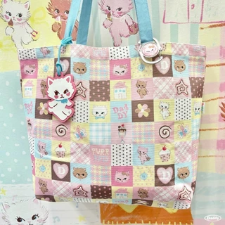 DADDY | ( Pre- order ) Purrkats Tote Bag กระเป๋าผ้าแคนวาส ลายน้องแมว สุดน่ารัก