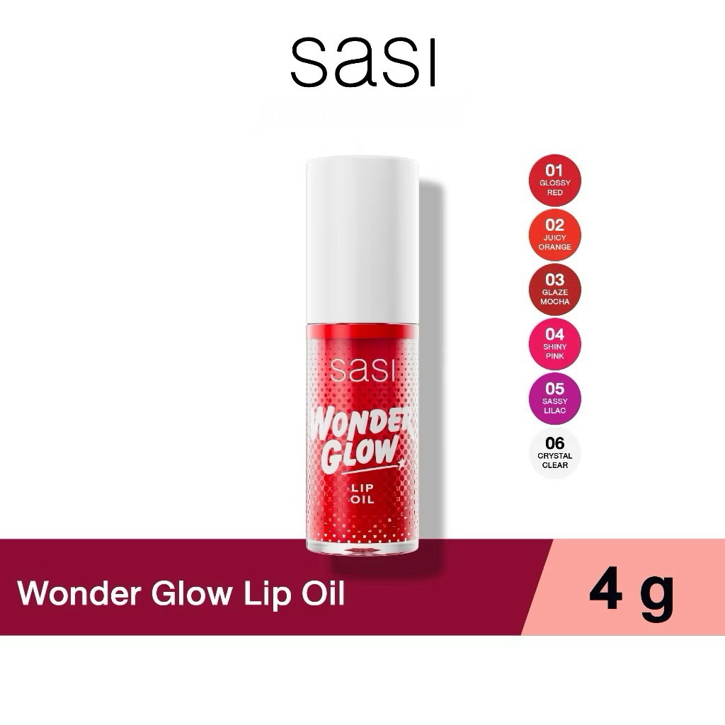 Sasi Wonder Glow Lip Oil 4 กรัม