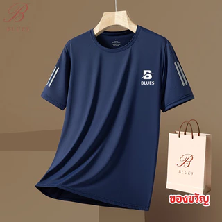 B BLUES Everyday Running & Training Votex-T​ เสื้อวิ่งออกกำลังกาย​ เสื้อกีฬาคอกลมสีพื้น