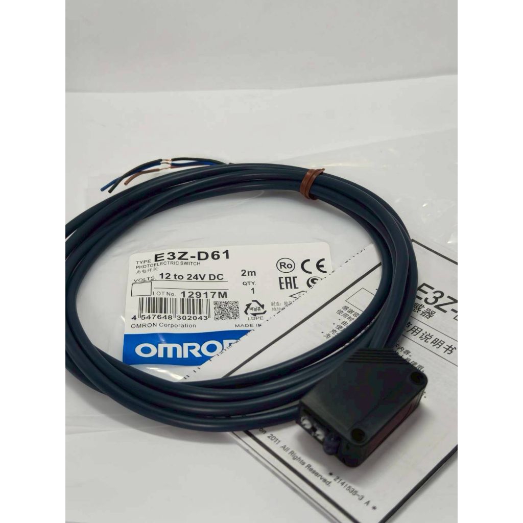 ของแท้ Photoelectric Sensor E3Z-D61 ,  E3Z-D62 E3Z-D81. E3Z-D82 มือ1 พร้อมส่งที่ไทย แบรนด์ญี่ปุ่น