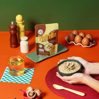 โจ๊กข้าวโอ๊ตกึ่งสำเร็จรูป รสเห็ด ตราเวอรี่นาย 45 กรัม x 6 Oat Porridge Mushroom (OP-MUS6)