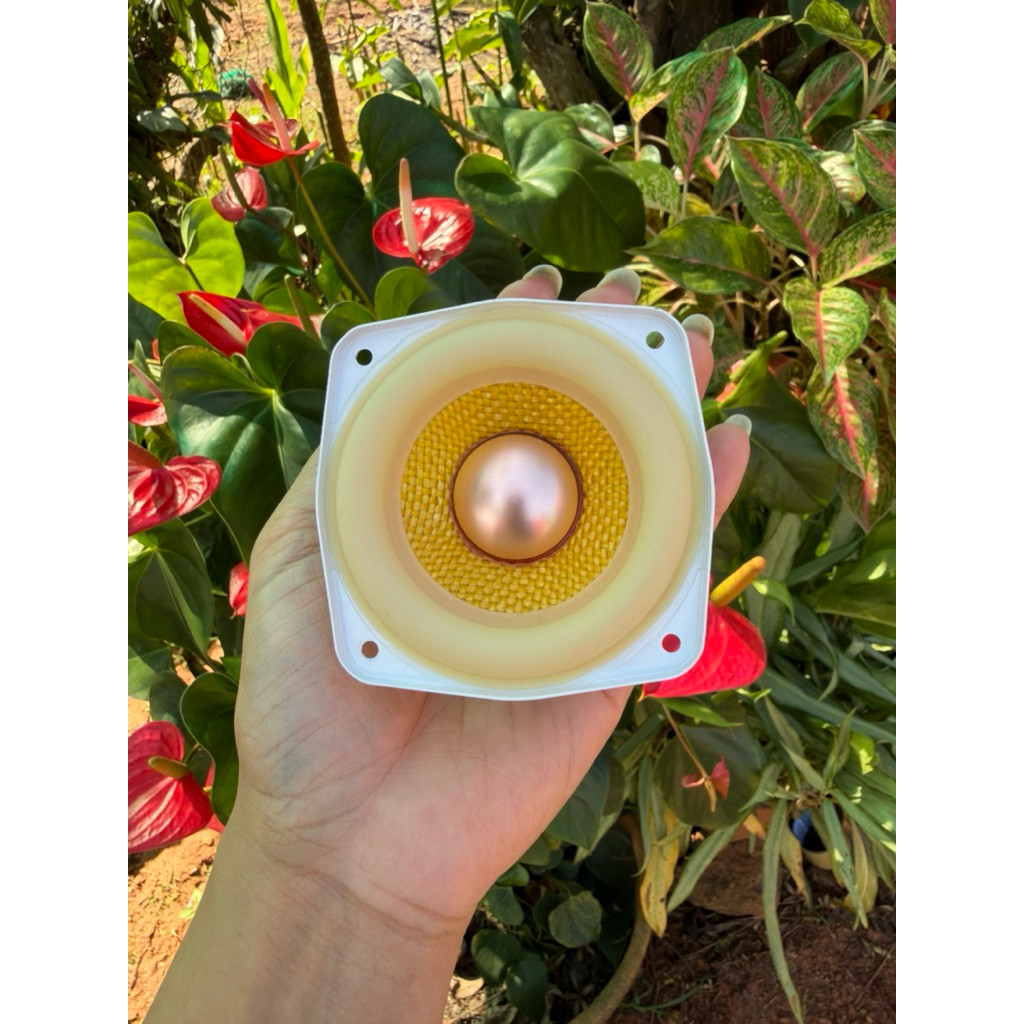 ดอกลำโพงเสียงกลาง SU 3 นิ้ว 4Ω 30W เสียงกลาง ลำโพงฟูลเรนจ์  ( หน้าเหลือง )